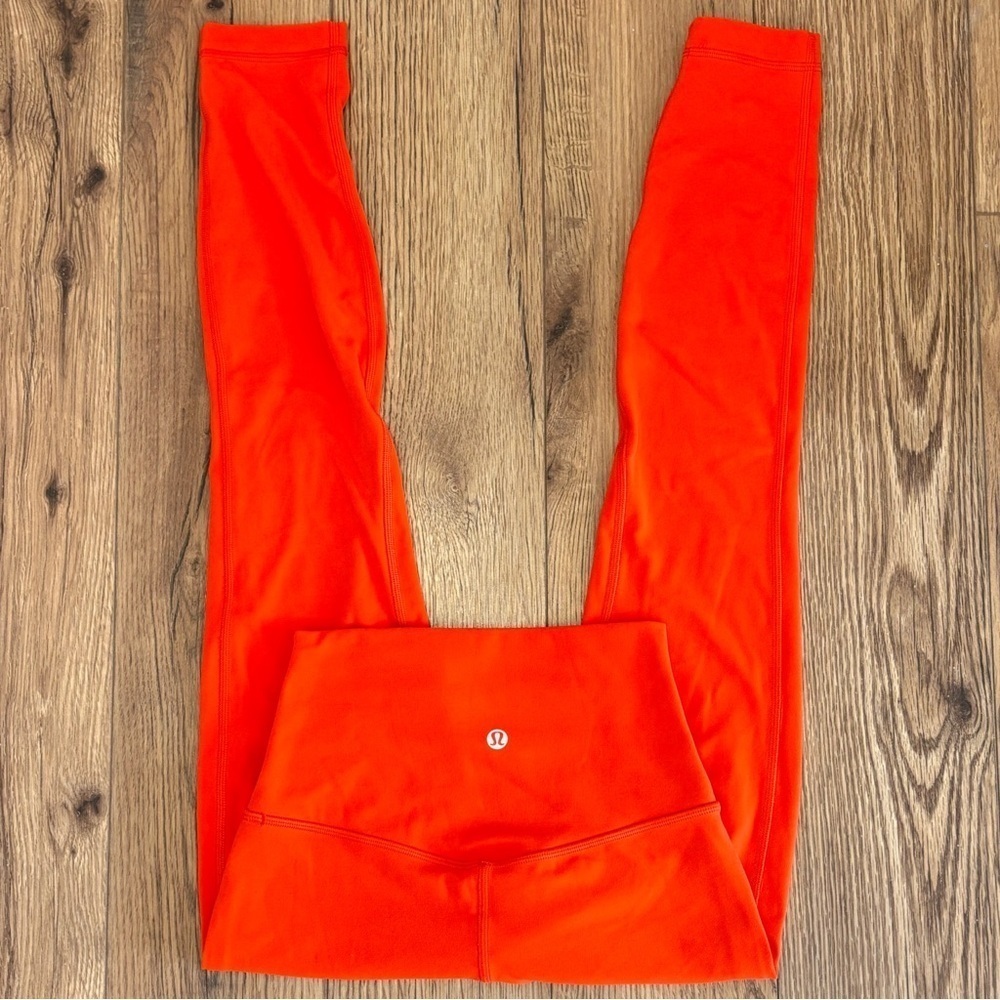 Lululemon Align Pant Leggings 25" Size 2 In Solar Orange